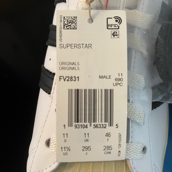 Adidas Superstar Originals Retro 80s White Black Aged Sole - Picture 8 of 8